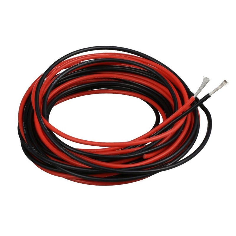 BNTECHGO سلك سيليكون BNTECHGO 20 قياس 10 قدم أحمر و 10 قدم أسود مرن 20 AWG نحاس معزول مجدول - Image 1